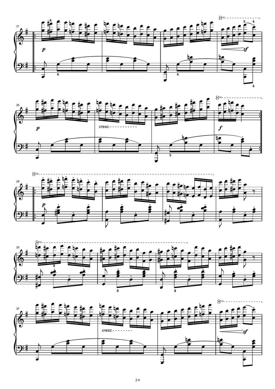 Czerny Op.740. No.49 Piano Solo scores gallery preview page 2