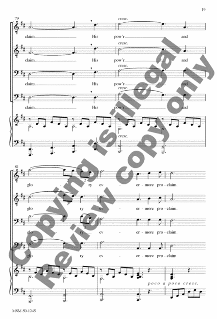 O Holy Night/Cantique de Noël TTBB scores gallery preview page 19