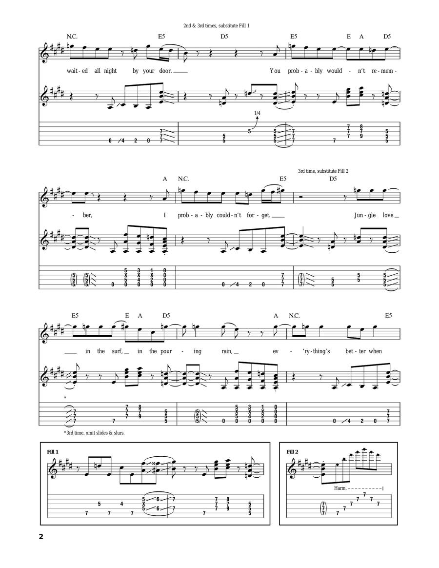 Jungle Love Jungle Love Acoustic Guitar scores gallery preview page 2
