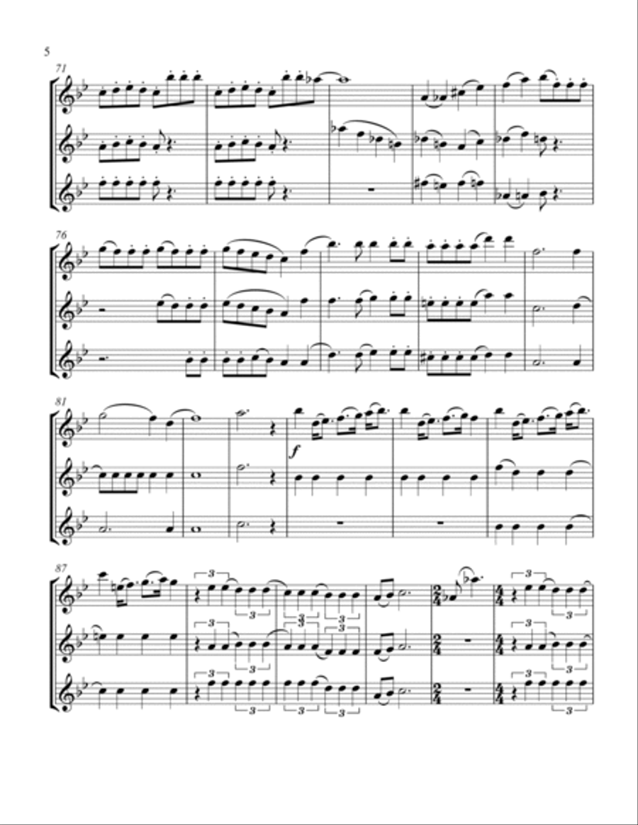 Bohemian Rhapsody String Trio scores gallery preview page 6