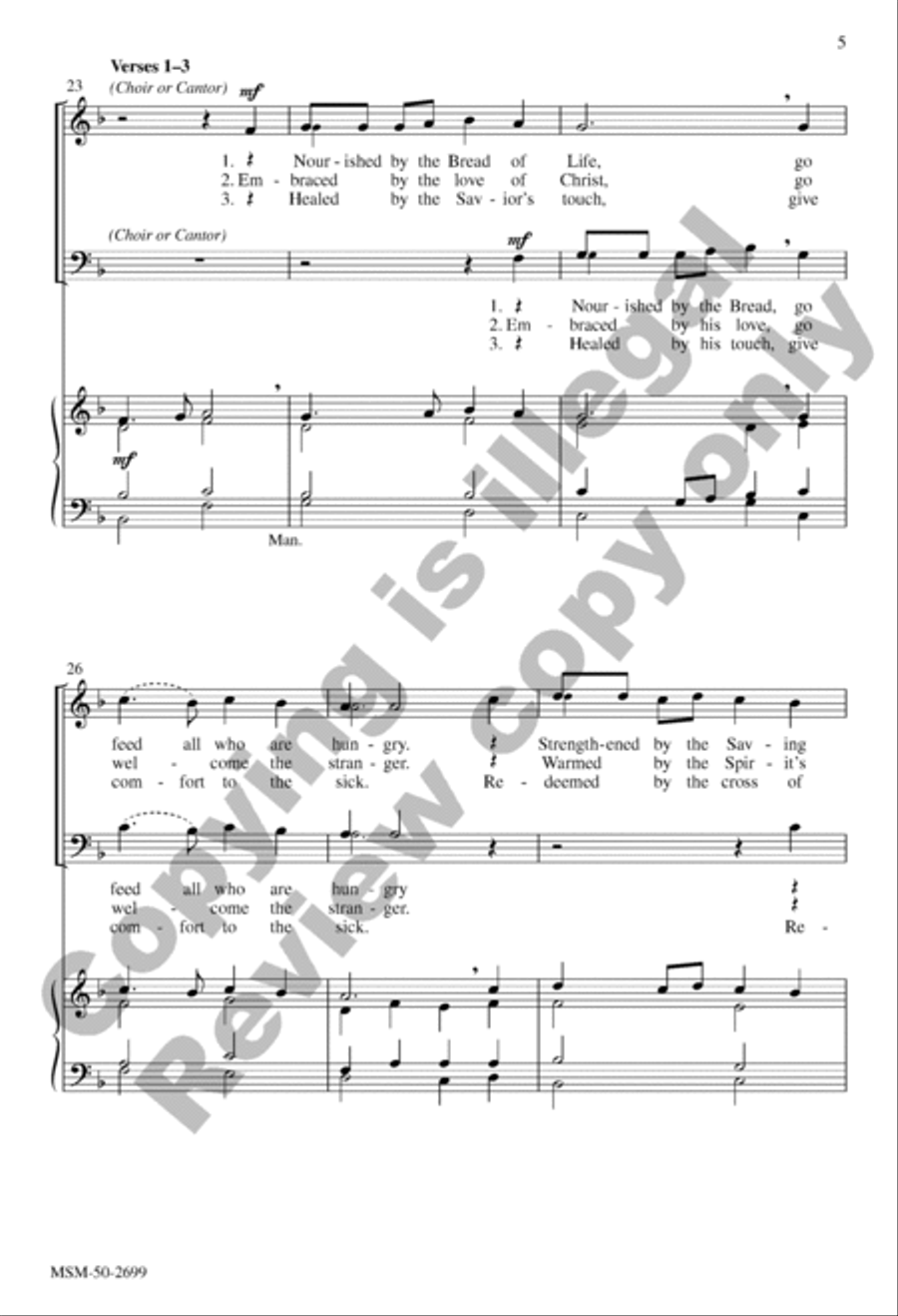 Serve in Faith and Charity (Choral Score) 4-Part scores gallery preview page 5