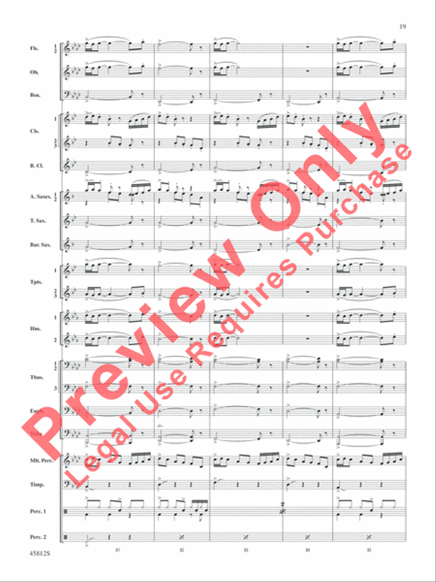 Suicide Squad Concert Band scores gallery preview page 20
