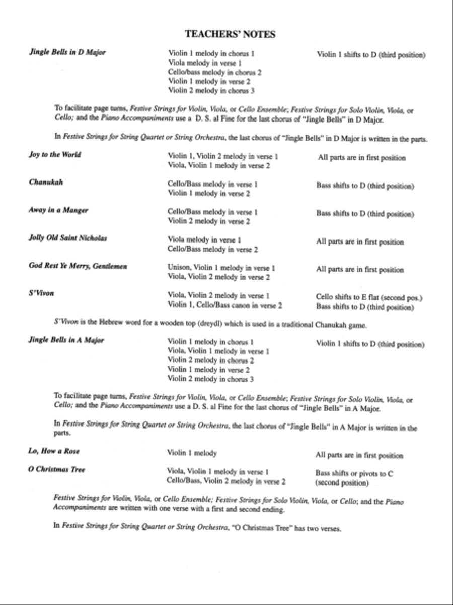 Festive Strings for String Quartet or String Orchestra String Quartet scores gallery preview page 9