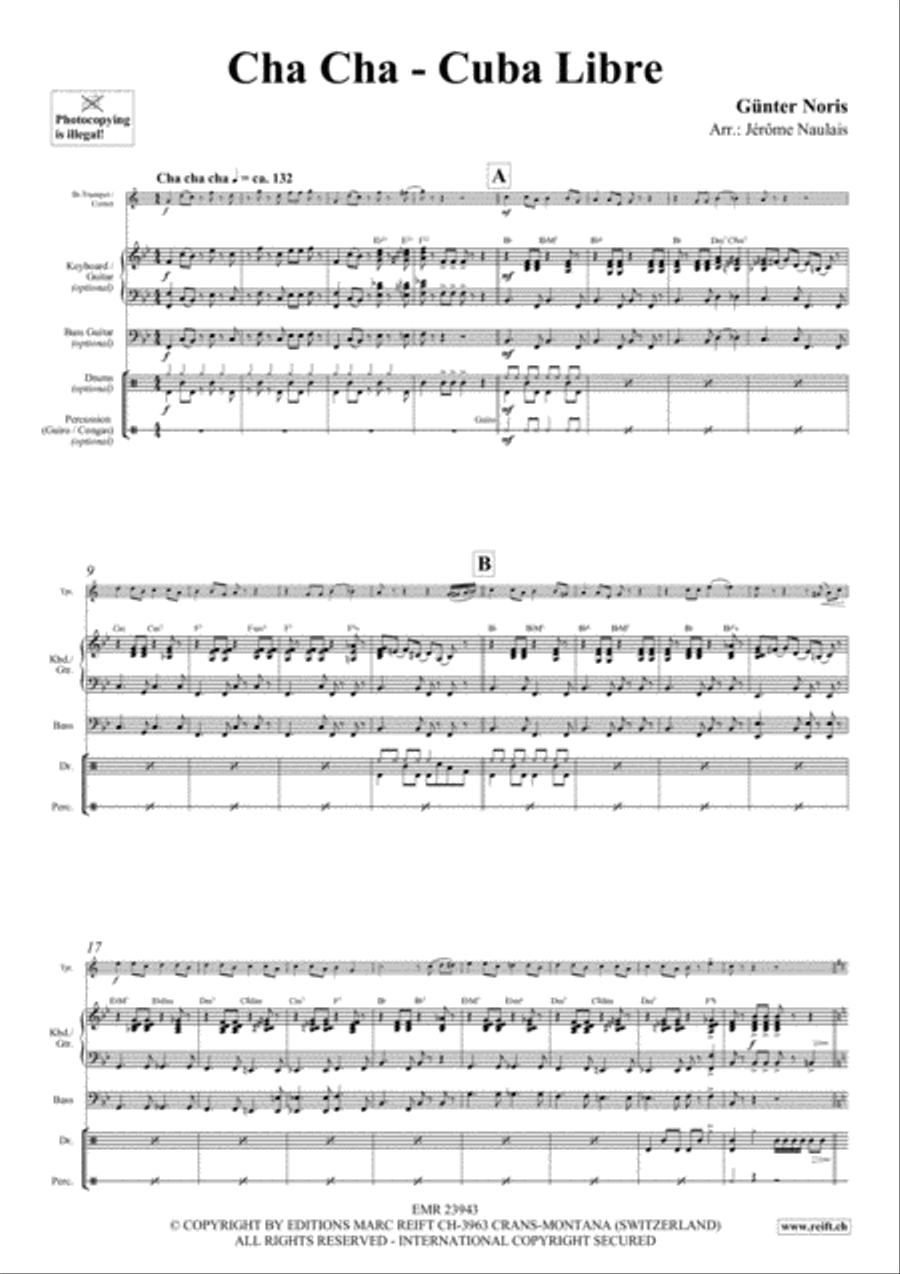 Cha Cha - Cuba Libre Cornet scores gallery preview page 3