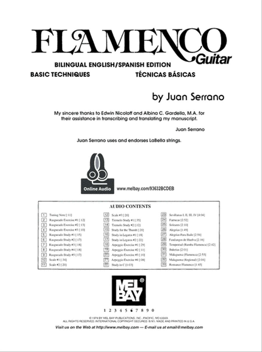 Juan Serrano - Flamenco Guitar Basic Techniques Acoustic Guitar scores gallery preview page 7