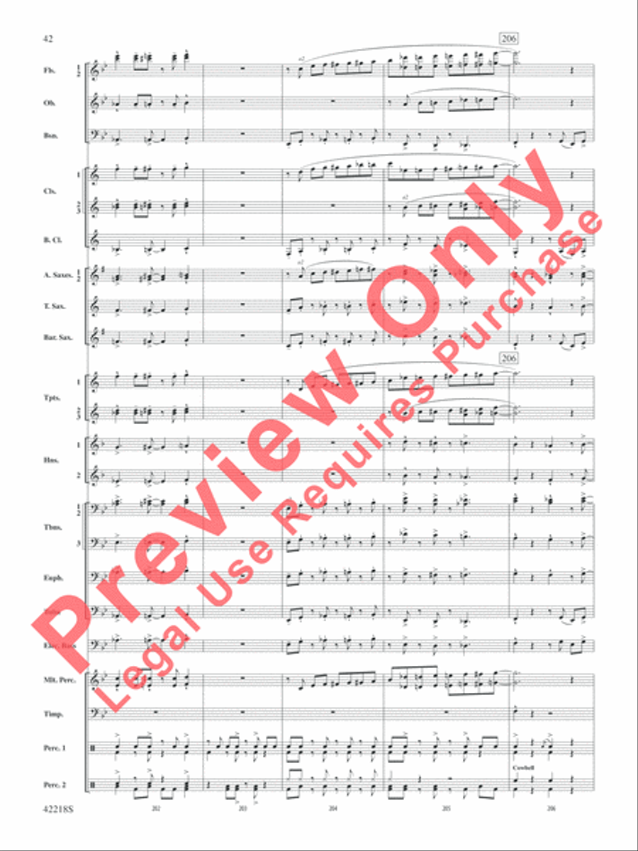 Tower of Power Greatest Hits Concert Band scores gallery preview page 43