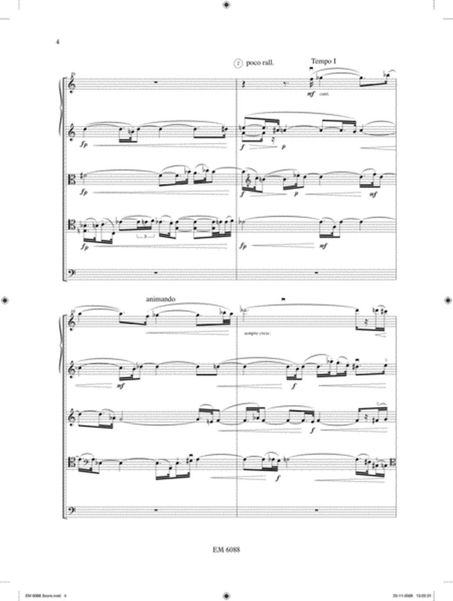 Da uno a cinque, Op.27 for Bass Clarinet and String Quartet image number null