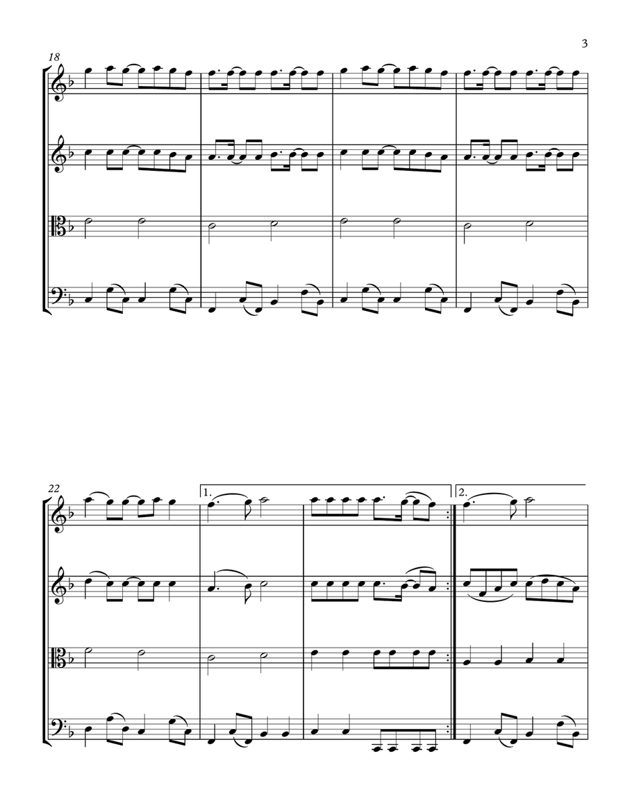 What Makes You Beautiful String Quartet scores gallery preview page 3