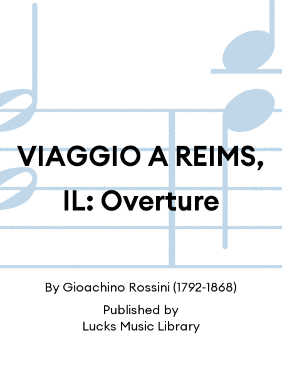 VIAGGIO A REIMS, IL: Overture Score scores gallery preview page 1