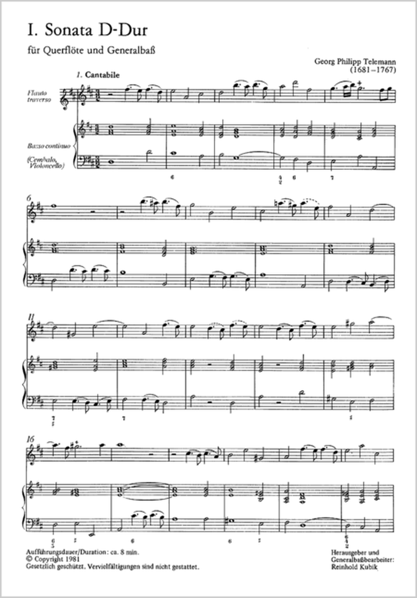 Telemann: Vier neue Sonaten (1 und 2)