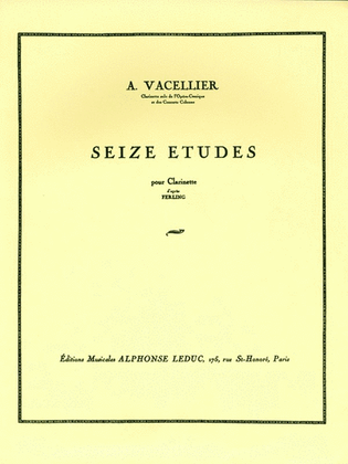 Book cover for 16 Etudes (clarinet Solo)