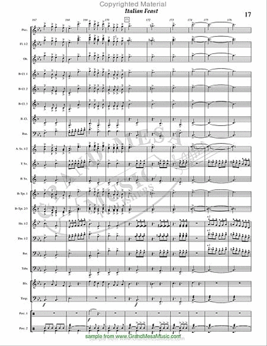Italian Feast Italian Feast Concert Band scores gallery preview page 18