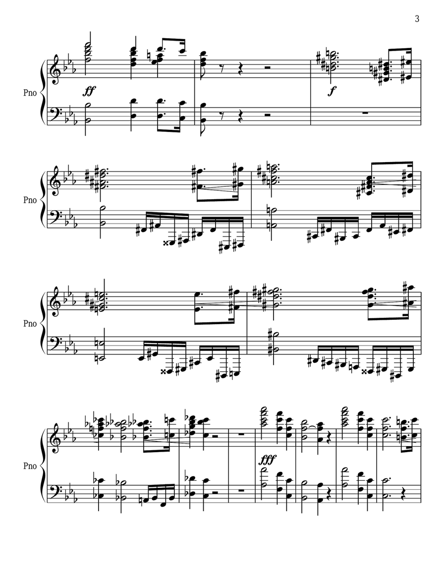 Revolutionary Etude Opus 10 Number 12 - Two Pianos, Four Hands Piano Method scores gallery preview page 3