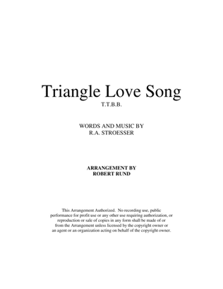 Triangle Love Song (TTBB - barbershop) - arr. Robert Rund
