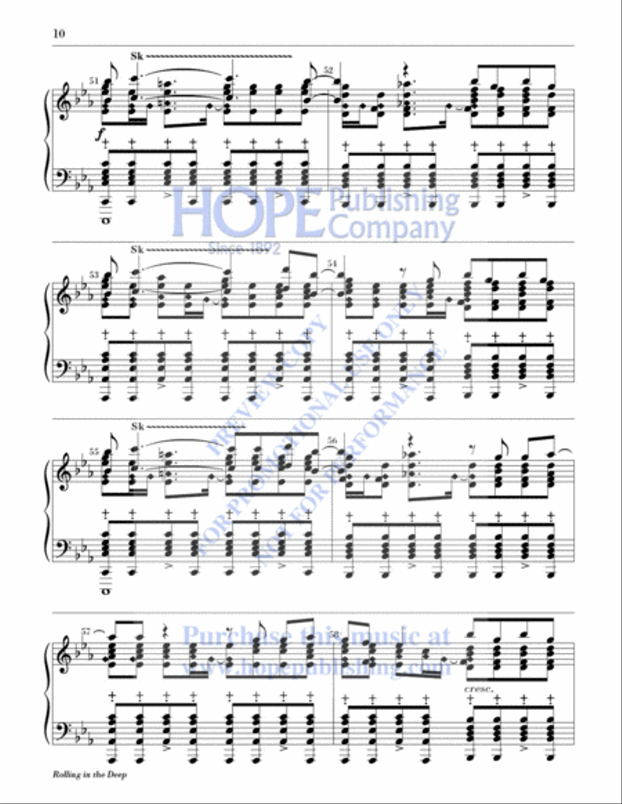 Rolling in the Deep 2-Octaves scores gallery preview page 11