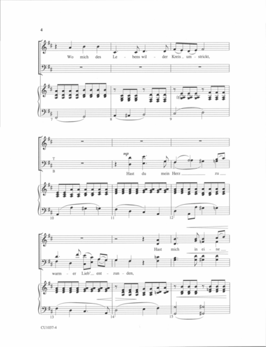 An Die Musik - SATB 4-Part scores gallery preview page 3