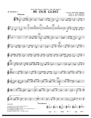 Book cover for Be Our Guest (from Beauty And The Beast) (arr. Eric Osterling) - Bb Trumpet 2