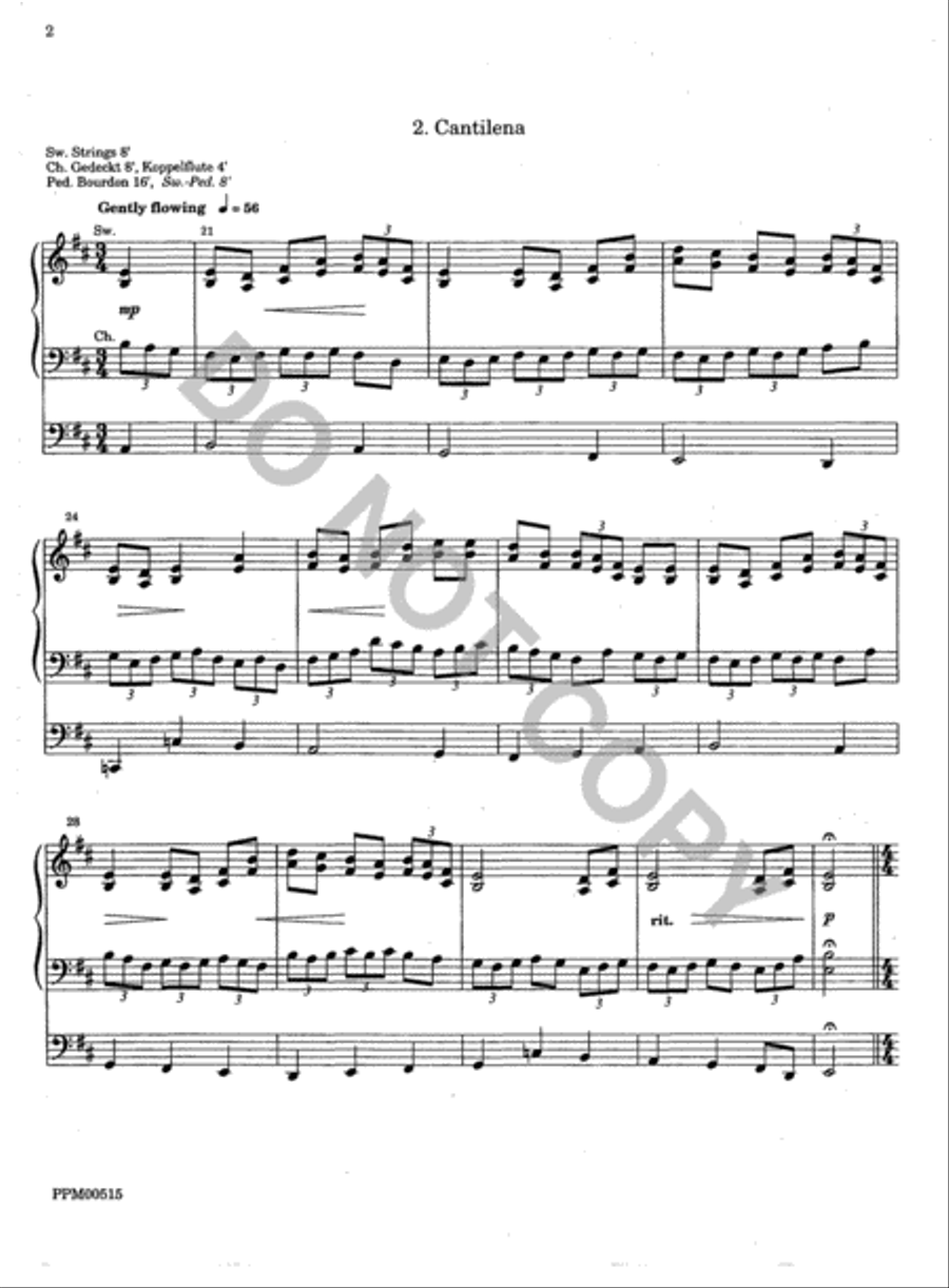 Partita on Wondrous Love Organ scores gallery preview page 3
