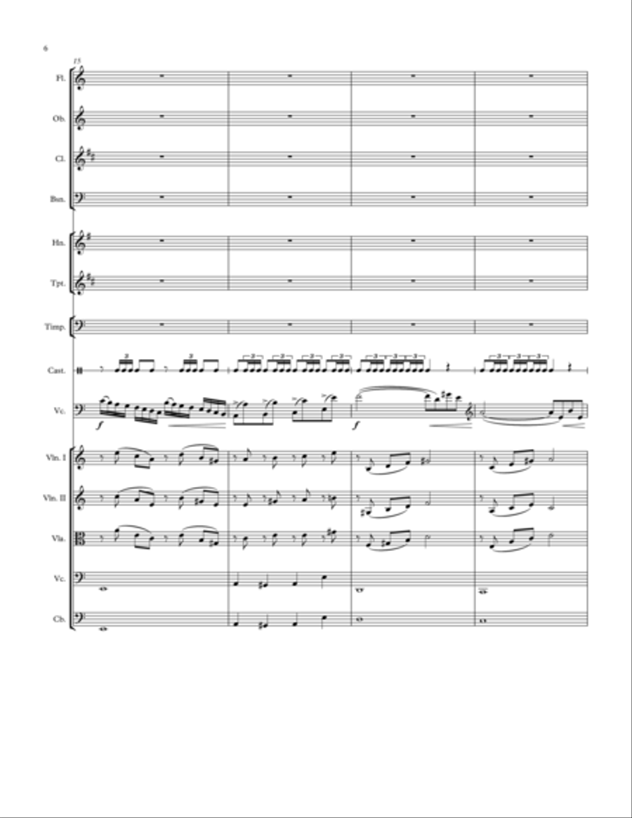 Rondo in A minor for Cello and Orchestra Chamber Orchestra scores gallery preview page 6