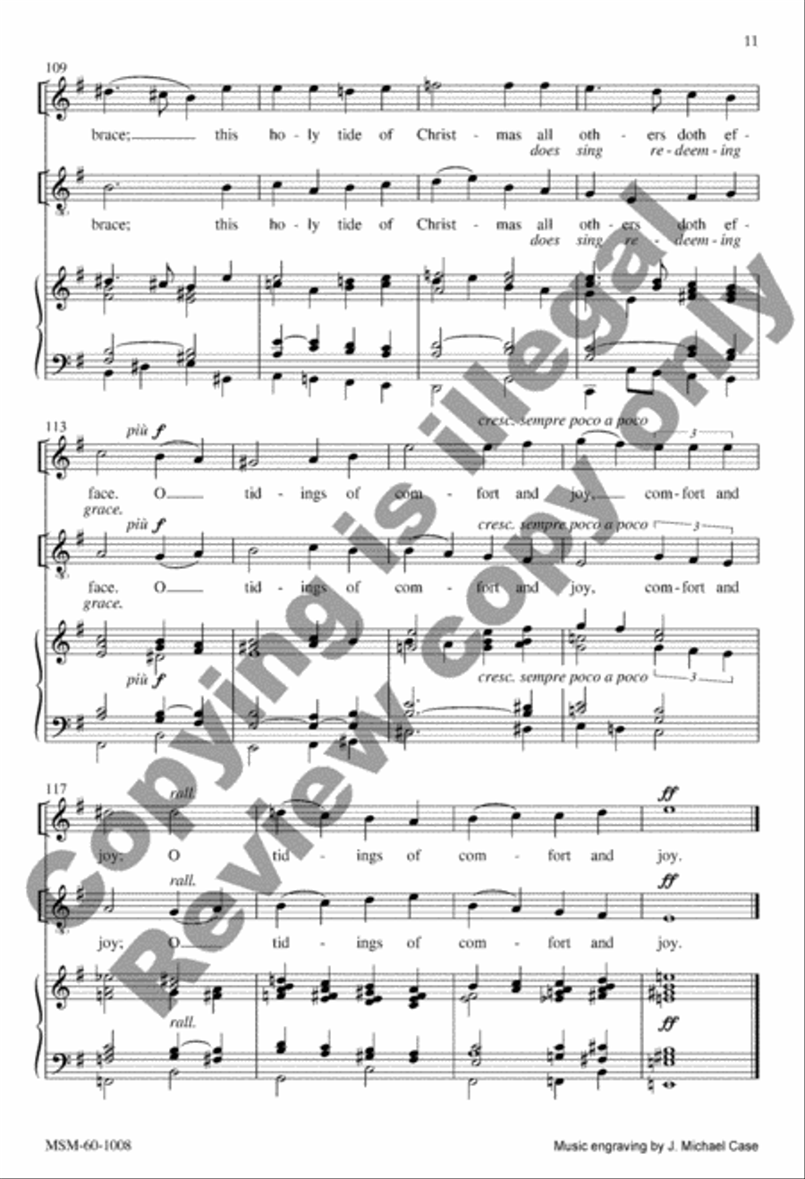 God Rest You Merry, Gentlemen 4-Part scores gallery preview page 11