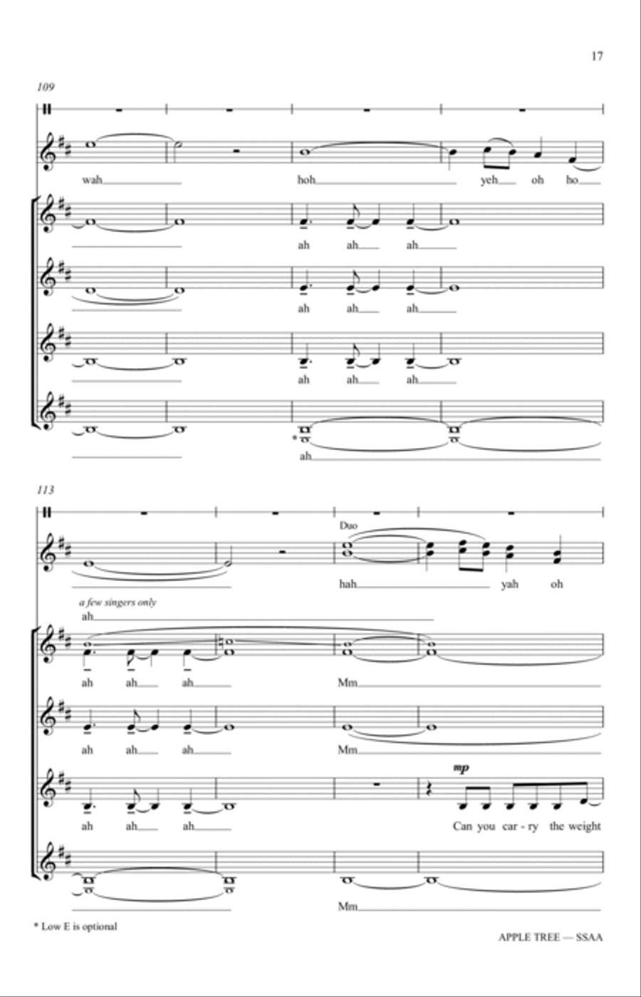 Apple Tree (arr. Katerina Gimon) SSAA scores gallery preview page 15