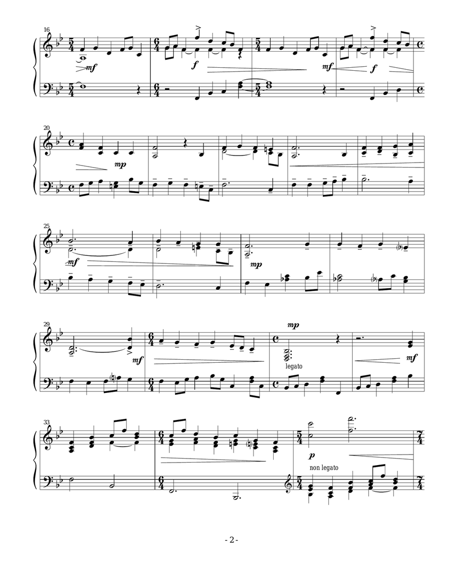 A Mighty Fortress is Our God Piano Solo scores gallery preview page 2