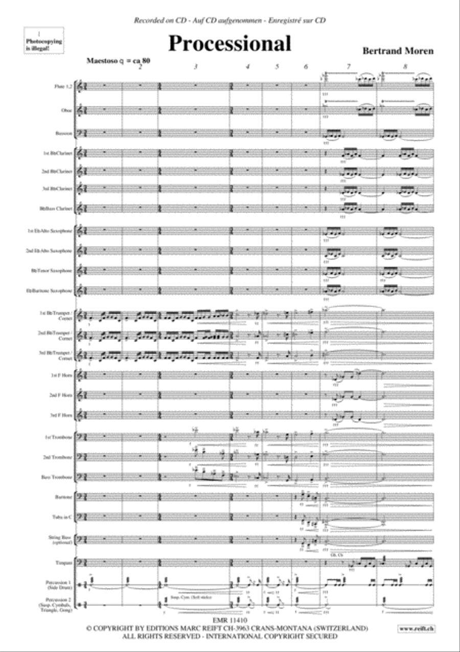 Processional Concert Band scores gallery preview page 4