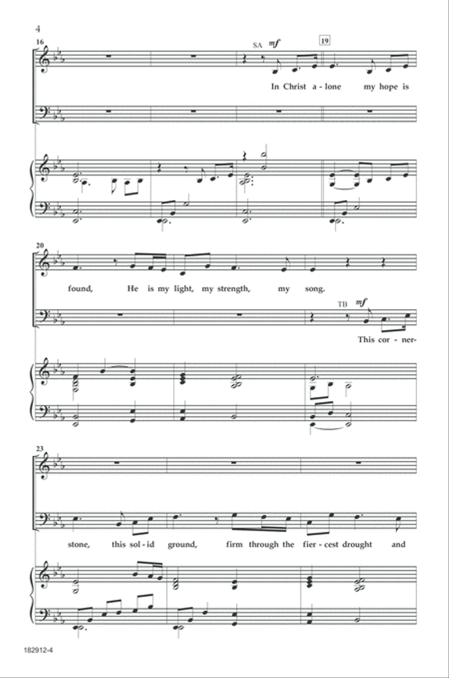 In Christ Alone 4-Part scores gallery preview page 3