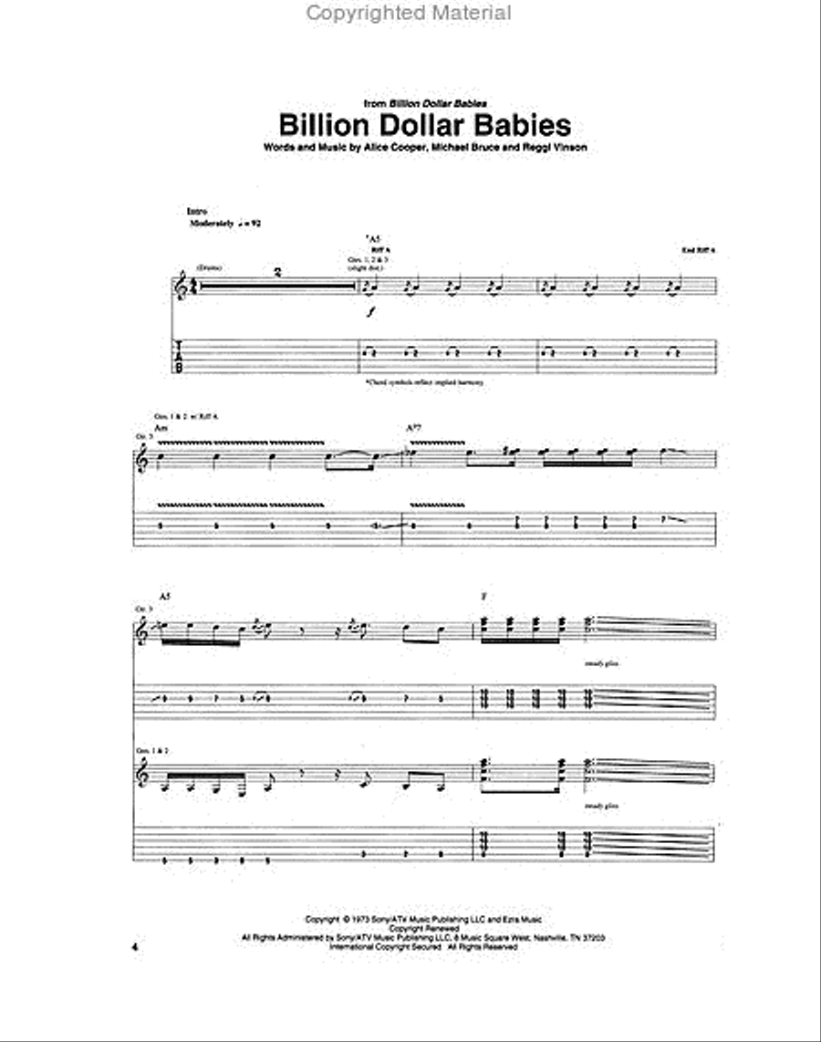 The Best of Alice Cooper Electric Guitar scores gallery preview page 2