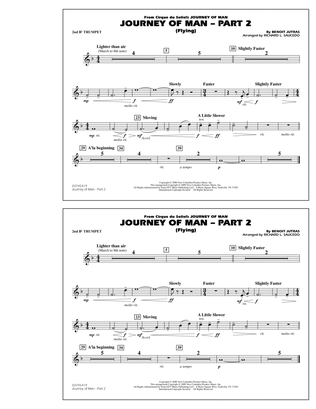 Journey of Man - Part 2 (Flying) - 2nd Bb Trumpet