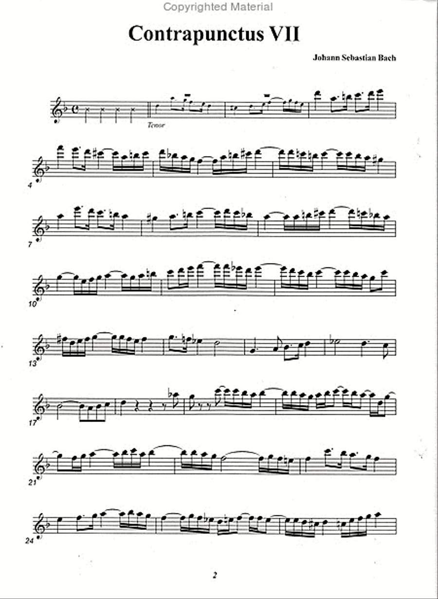 The art of Fugue Vol. 3 Recorder scores gallery preview page 4