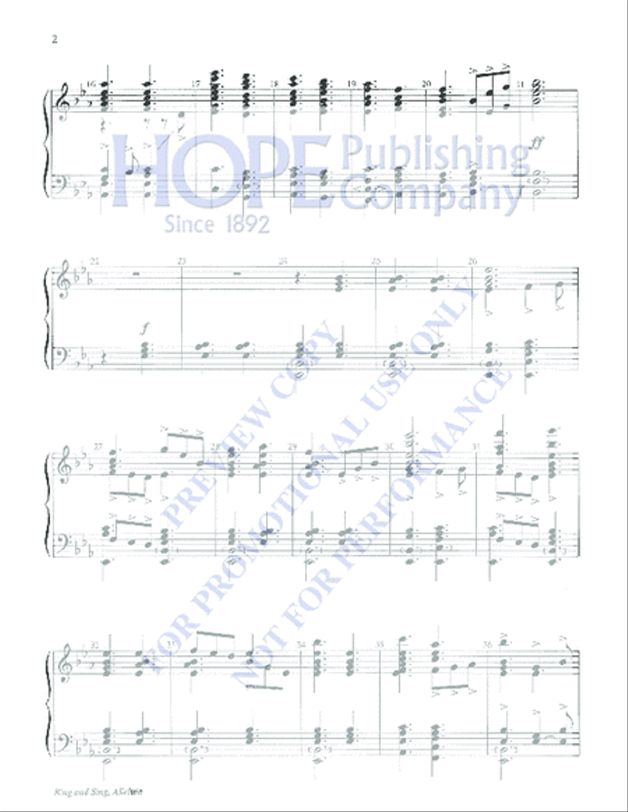 Ring and Sing, Alleluia 2-Part scores gallery preview page 2