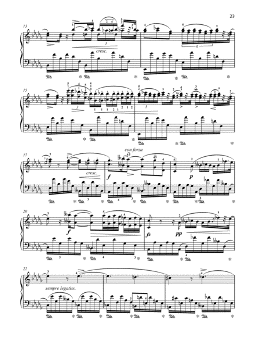 Nocturne D-flat major Piano Solo scores gallery preview page 3