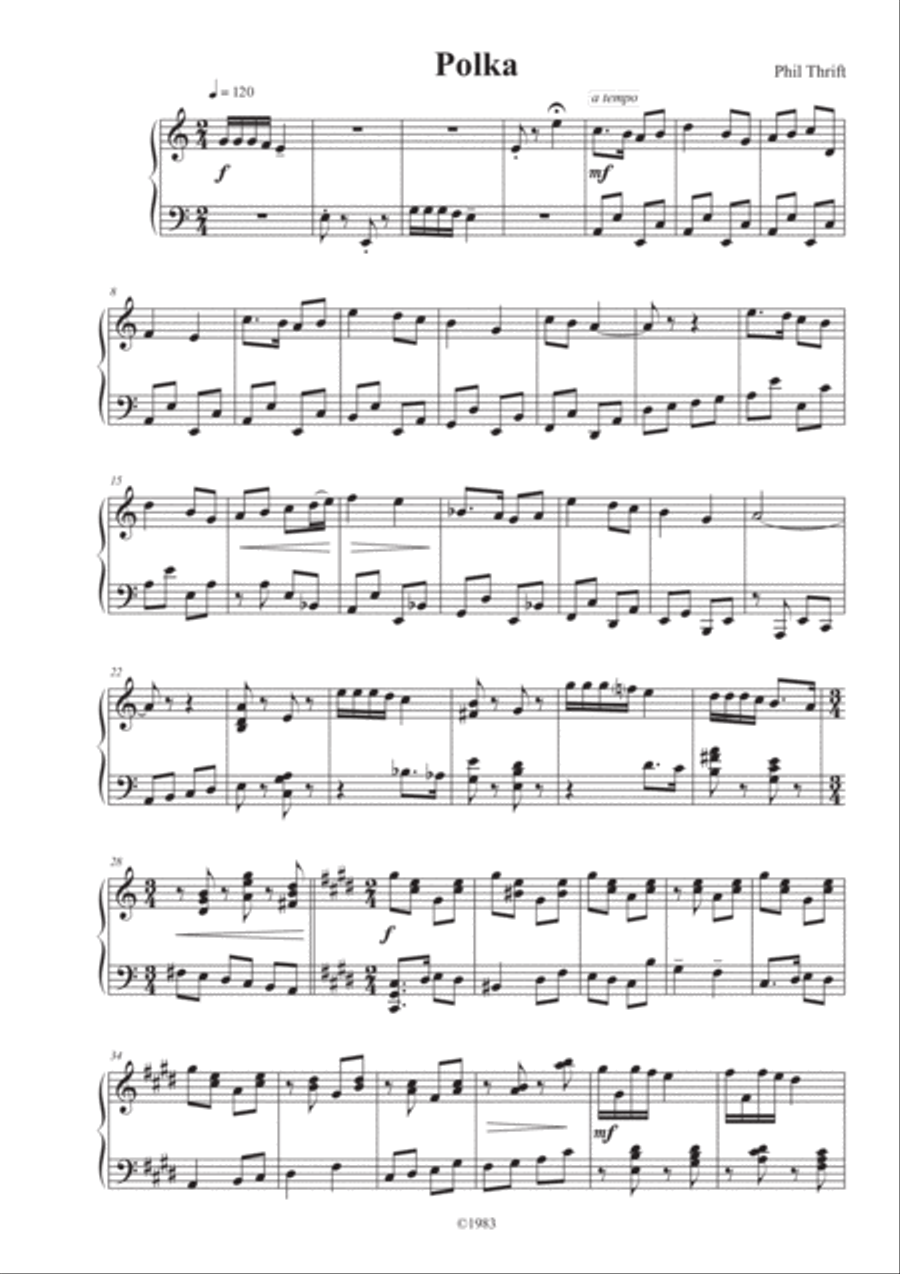 Polka for Piano Polka for Piano Piano Solo scores gallery preview page 1