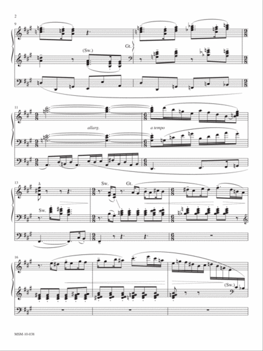 Third Sonata for Organ Organ Solo scores gallery preview page 2
