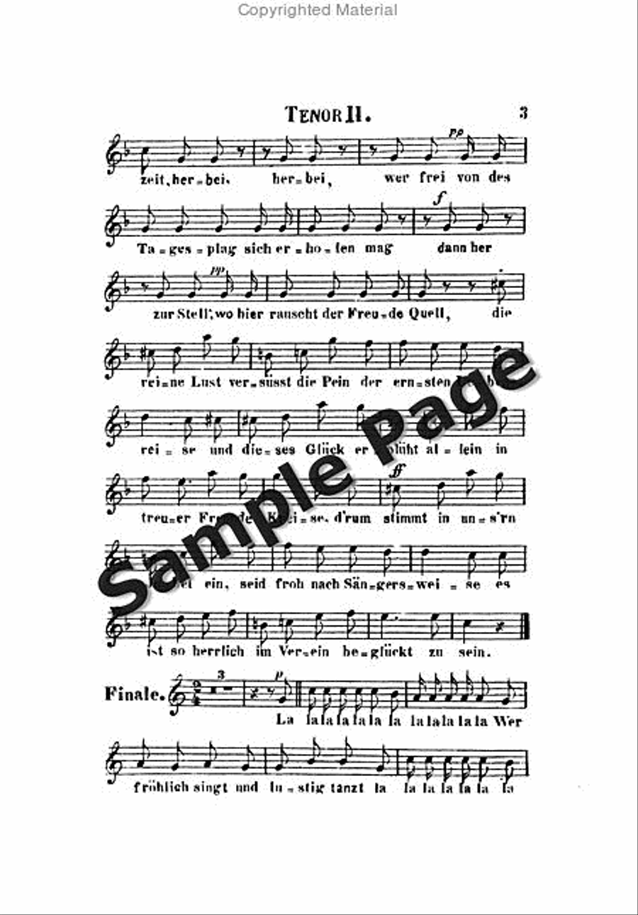 Strauss J Saengerlust Polka Op328 TTBB scores gallery preview page 4