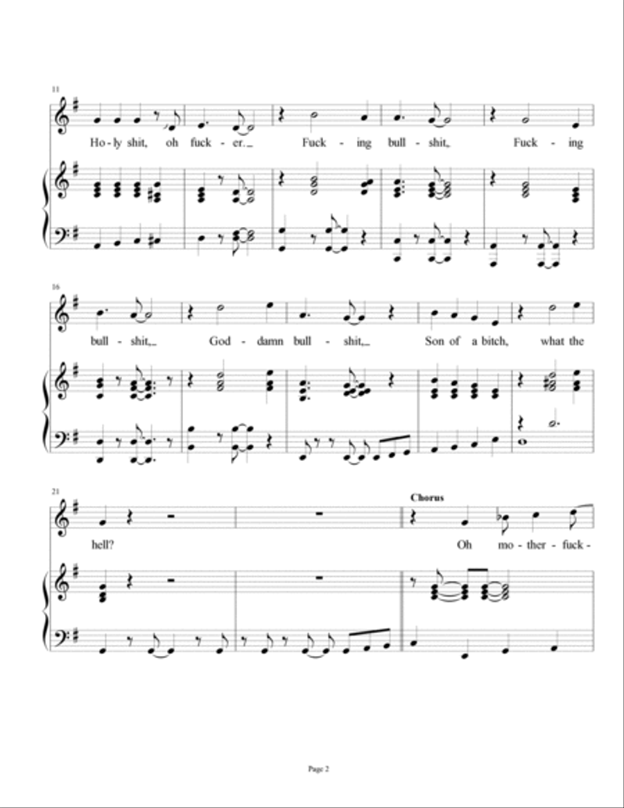 Galactic Mermaid Piano, Vocal, Guitar scores gallery preview page 2