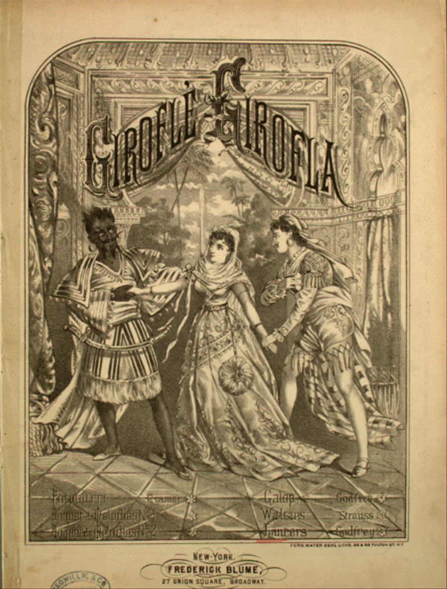 Girofle Girofla. Lancers Piano Solo scores gallery preview page 1