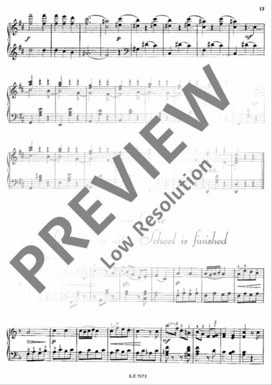 10 Pieces for Children Piano Solo scores gallery preview page 14