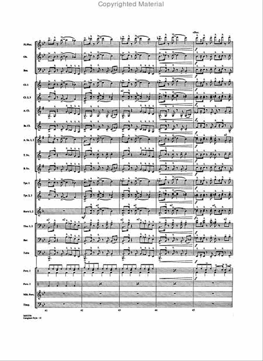 Gangnam Style Concert Band scores gallery preview page 4