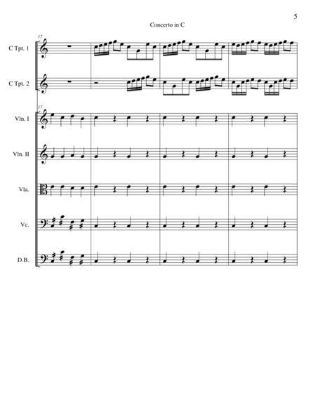 Vivaldi - Concerto for 2 Trumpets in C major, RV 537 (Score & parts)