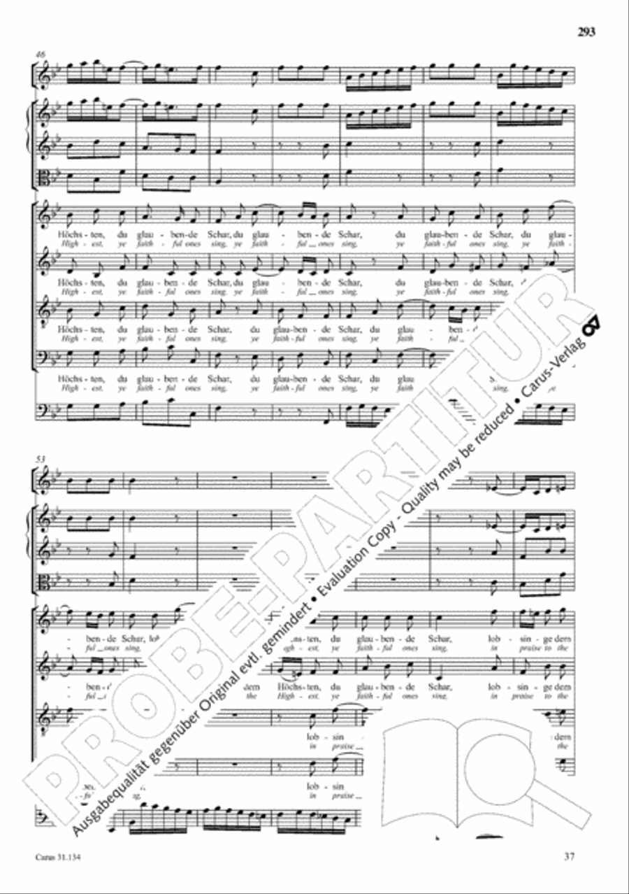 The Complete Sacred Vocal Works (Das geistliche Vokalwerk) Voice scores gallery preview page 294