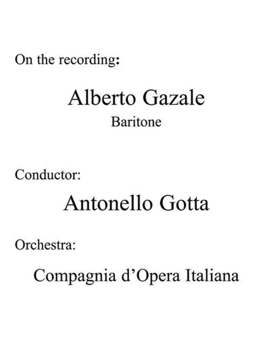 Cantolopera: Arias for Baritone - Volume 1 image number null