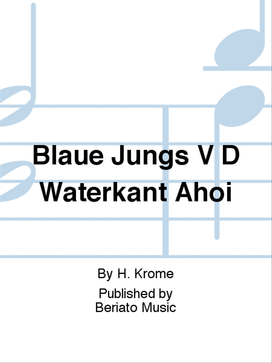 Blaue Jungs V D Waterkant Ahoi Voice Solo scores gallery preview page 1