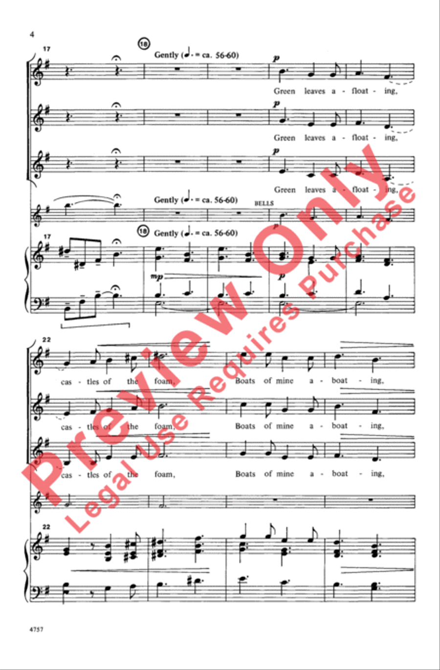 Where Go the Boats? Women's Choir scores gallery preview page 4