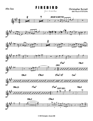 Firebird, BMI Work #17075594 (Alto Saxophone Part)
