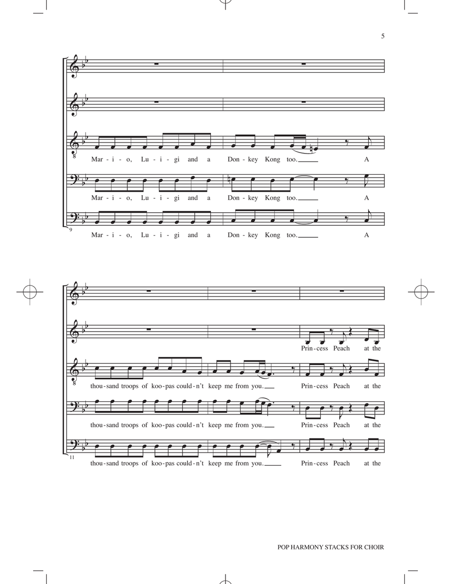 Pop Harmony Stacks for Choir Choir scores gallery preview page 3