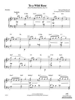 To a Wild Rose (from Woodland Sketches, Op. 51): Piano Accompaniment