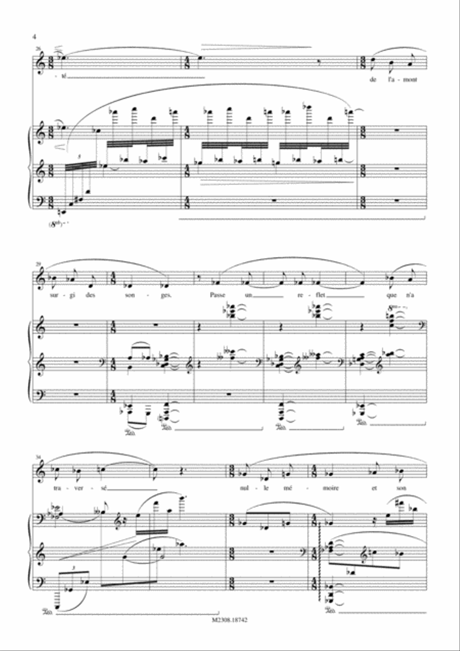 Tout S'Acheve, Tout Commence Voice Solo scores gallery preview page 4