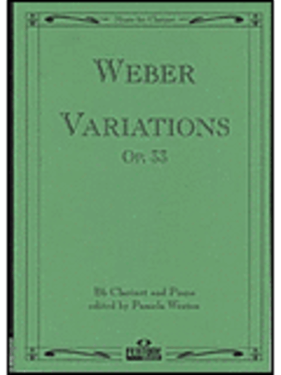 Variations Op. 33 Clarinet Solo scores gallery preview page 1